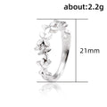 Japanese Light Luxury Flower Ring For Women, Niche Minimalist Style Fashion Index Finger Ring view 5