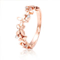 Japanese Light Luxury Flower Ring For Women, Niche Minimalist Style Fashion Index Finger Ring view 2