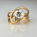 Irregular Line Multi Layer Ring For Women Creative Zircon Open Finger Ring Fashion Jewelry view 1