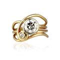 Irregular Line Multi Layer Ring For Women Creative Zircon Open Finger Ring Fashion Jewelry view 4
