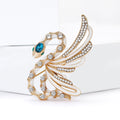 Alloy Rhinestone Angel Snake Brooch For Punk Style Mens Suits view 3