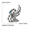 Alloy Rhinestone Angel Snake Brooch For Punk Style Mens Suits view 5