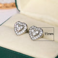 Delicate Mini Heart Stud Earrings For Women Korean Style Tiny Peach Heart Student Ear Jewelry view 5