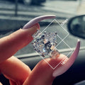 Luxury Zircon Water Drop Ring For Women, Large Zircon Full Rhinestone Fashion Finger Jewelry view 5