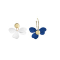 Elegant Klein Blue Acrylic Enamel Geometric Heart Flower Butterfly Stud And Drop Earrings view 5