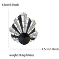 Alloy Rhinestone Shell Brooch Pin For Ocean Style Apparel view 6