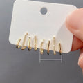 Four Prong Ear Cuff Earrings, Niche Design Fashion Four Claw Stud Earrings For Women view 5