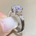 Fashion Proposal Engagement Ring For Women, Romantic Valentine Gift Finger Ring For view 3