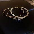 Light Luxury Metal Zircon Heart Flower Beaded Bracelet, Korean Fashion Jewelry view 2