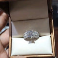 Luxury Womens Ring With Full Paved Fine Zircon Stones, Elegant Bridal Wedding Gift Finger Jewelry view 3