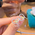Sweet Cool Heart Tassel Drop Earrings For Women, Niche Design Trendy Fashion Ear Jewelry view 5