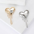 Alloy Rhinestone Melting Heart Brooch For Coat Collar Accessories view 1