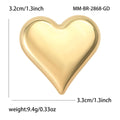Electroplated Alloy Heart Brooch Pin For Suits And Coats view 4