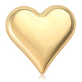 Electroplated Alloy Heart Brooch Pin For Suits And Coats view 1