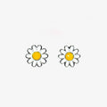 Trendy Resin Daisy Stud Earrings For Women Simple Fresh Sunflower Cartilage Earrings view 3