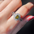 Delicate Zircon Engagement Ring For Women Elegant Ruili Style Popular Versatile Wedding Band Jewelry view 3