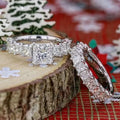 European American Designer Double Layer Simulated Zircon Ring Set For Women Hand Jewelry view 2