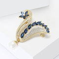 Copper Zircon Tulip Brooch For Elegant Suit And Coat Decoration view 3