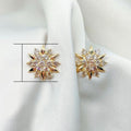 Winter Snowflake Dangle Earrings Korean Trendy Floral Stud Earrings For Women Fashion Jewelry view 4
