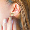 Winter Snowflake Dangle Earrings Korean Trendy Floral Stud Earrings For Women Fashion Jewelry view 2