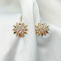 Winter Snowflake Dangle Earrings Korean Trendy Floral Stud Earrings For Women Fashion Jewelry view 1