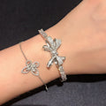 2026 Light Luxury Metal Zircon Bow Bracelet For Women Fashion OL Elegant Hand Jewelry view 2