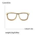 Smooth Alloy Glasses Brooch For Women's Suit And Coat Decoration view 4