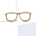 Smooth Alloy Glasses Brooch For Women's Suit And Coat Decoration view 2