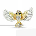 Alloy Rhinestone Eagle Brooch For Creative Bird Lapel Decoration view 2