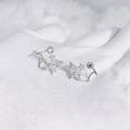 Korean Dongdaemun Style Floral Zircon Clip On Earrings For Women Simple Versatile Fashion Ear Jewelry view 4