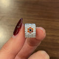 Korean Style Full Diamond Flower Huggie Earrings With Zircon Studs For Women Trendy Jewelry view 4