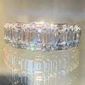 Square Cut Zircon Ring With Rhinestone Inlay Fashion OL Unisex Finger Ring Jewelry view 1