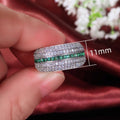 Light Luxury Color Contrast Zircon Ring Niche Fashion European Couple Finger Ring Jewelry view 5