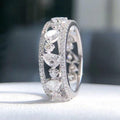 Hollow Full Zircon Stack Ring For Women Niche Luxury Wedding Band Jewelry view 1