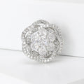Alloy Zircon Flower Brooch For Elegant Suit And Clothing Decoration view 2