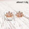 Trendy Mini Floral Stud Earrings, Delicate Small No Remove Sleep Ear Jewelry For Student Accessories view 2