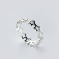 Fashion Smooth Hollow Five Point Star Ring For Women, Korean Style Index Finger Jewelry view 4