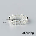 Fashion Smooth Hollow Five Point Star Ring For Women, Korean Style Index Finger Jewelry view 5