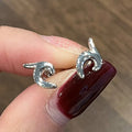 Cute Smooth Mini Dolphin Stud Earrings For Women, Kawaii Ocean Animal Ear Jewelry Accessories view 2