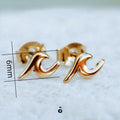 Cute Smooth Mini Dolphin Stud Earrings For Women, Kawaii Ocean Animal Ear Jewelry Accessories view 5