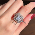 Vintage Engagement Ring For Women, Light Luxury Zircon Closed Band Wedding Anniversary Gift Jewelry view 5