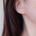 Vintage Diamond Shape Royal Blue Zircon Floral Stud Earrings For Women, Trendy Statement Jewelry view 4