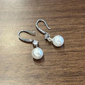Baroque Artificial Pearl Drop Earrings Elegant Bridal Ear Hooks Celebrity Style Earrings For Women view 4