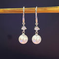 Baroque Artificial Pearl Drop Earrings Elegant Bridal Ear Hooks Celebrity Style Earrings For Women view 2