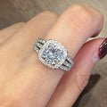 New Cross Border Wedding Rings, Light Luxury Designer Couple Rings With Romantic Bridal Jewelry Style view 2