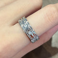 New Cross Border Wedding Rings, Light Luxury Designer Couple Rings With Romantic Bridal Jewelry Style view 3