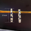 European American Multicolor Zircon Ear Cuff Earrings Fashion French Retro Romantic Drops view 5