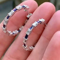 European American Multicolor Zircon Ear Cuff Earrings Fashion French Retro Romantic Drops view 1
