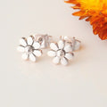 Mini Flower Stud Earrings For Women, Simple Sunflower Floral Ear Jewelry For Accessories view 4