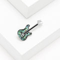 Alloy Abalone Shell Guitar Brooch Lapel Pin For Suit Decoration view 3
